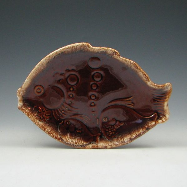 Hull Mirror Brown Fish Platter