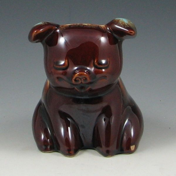 Hull Mirror Brown Piggy Bank marked