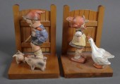 HUMMEL BOOKENDS FARM BOY GOOSE