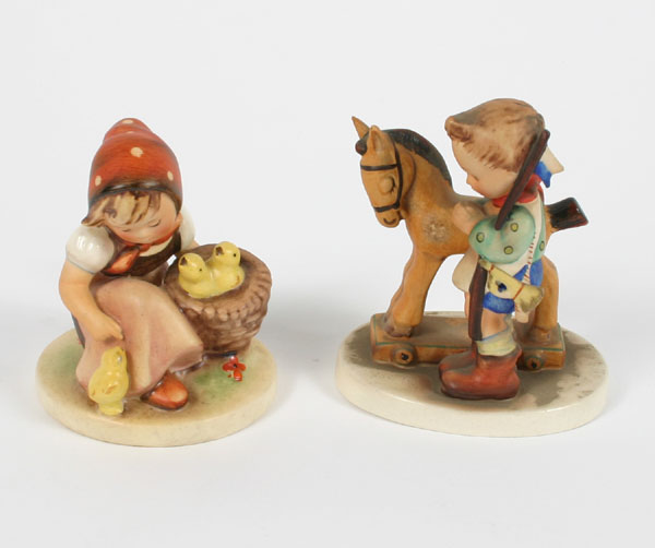 Hummel figures; "Chick Girl"and