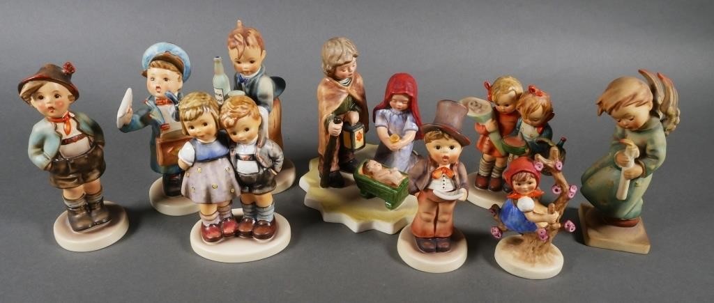 HUMMEL GOEBEL (9) FIGURINES