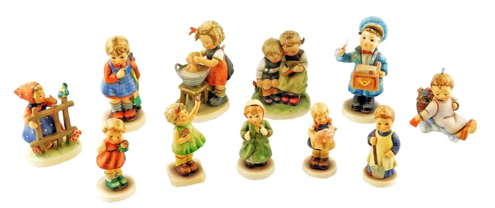 HUMMELS, ELEVEN PIECES, MANY WITH
