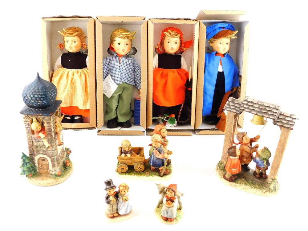 HUMMELS, NINE PIECES, ALL WITH