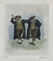 HUNDLER, HORA, COLOR ETCHING,