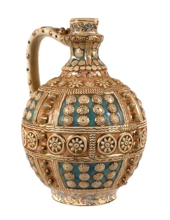 HUNGARIAN FISCHER BUDAPEST EWER JUG