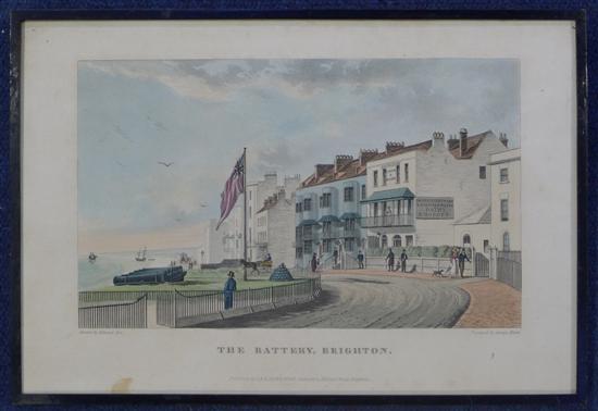Hunt after Fox coloured aquatint
