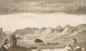 HUNT SCENE COLOURED ENGRAVINGA
