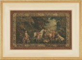 HUNT SCENE W/C ILLUSTRATION, P