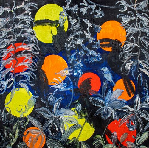 HUNT SLONEM &QUOT;OSMO&QUOT; OIL ON