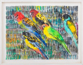 HUNT SLONEM &QUOT;ROSELLAS&QUO