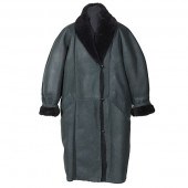 Hunter Green Shearling Coat A