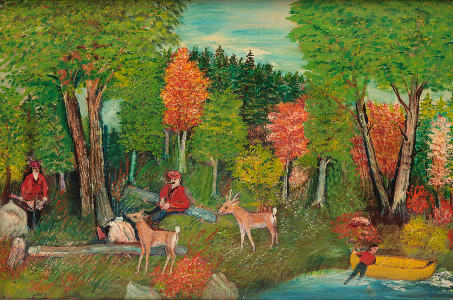 HUNTING CAMP BY FREDERICK