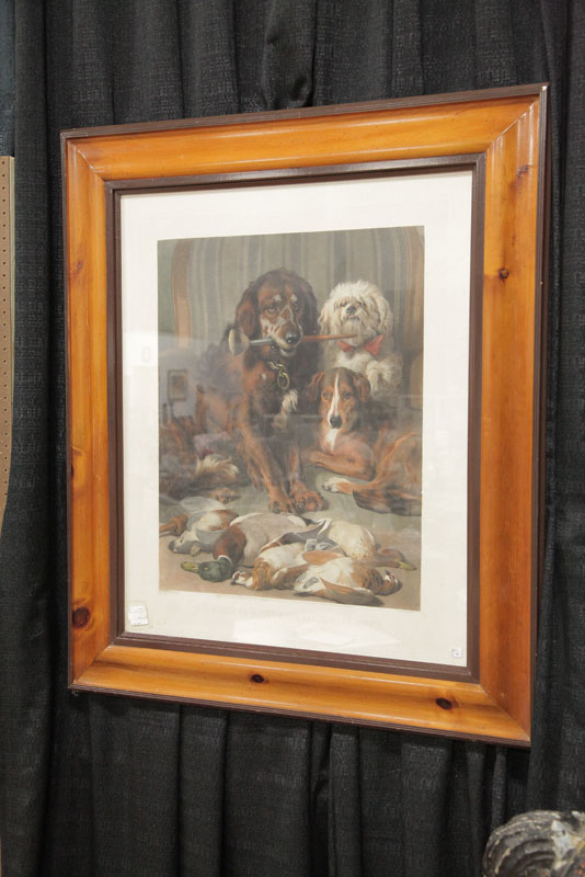 HUNTING DOGS ENGRAVING. ''Well Bred