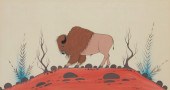 HUNTING HORSE, (20TH CENTURY,