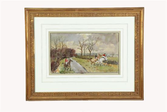 HUNTING SCENE BY MICHAEL LYNE