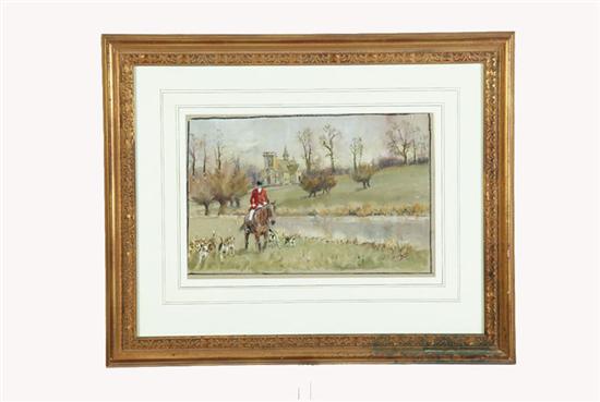 HUNTING SCENE BY MICHAEL LYNE