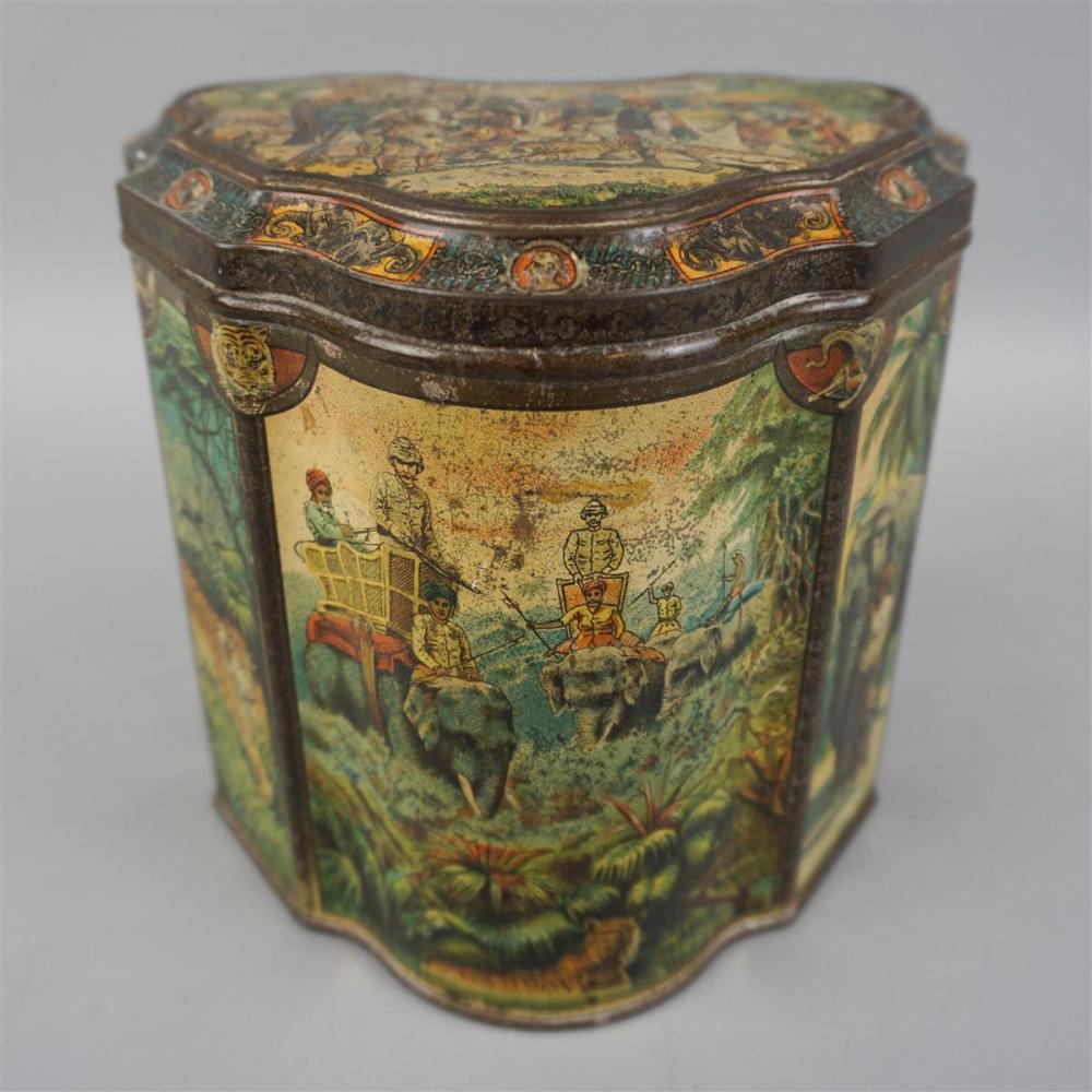 HUNTLEY & PALMERS TIN BOX WITH