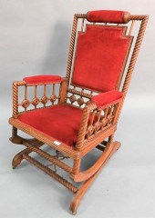 HUNZINGER STYLE OAK UPHOLSTERE
