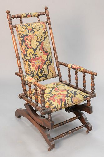 HUNZINGER UPHOLSTERED ROCKER,