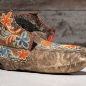Huron Black-tanned Quilled Moc
