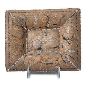 Huron Moose Embroidered Birchbark