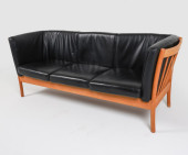 HURUP DANISH OAK & LEATHER SOF