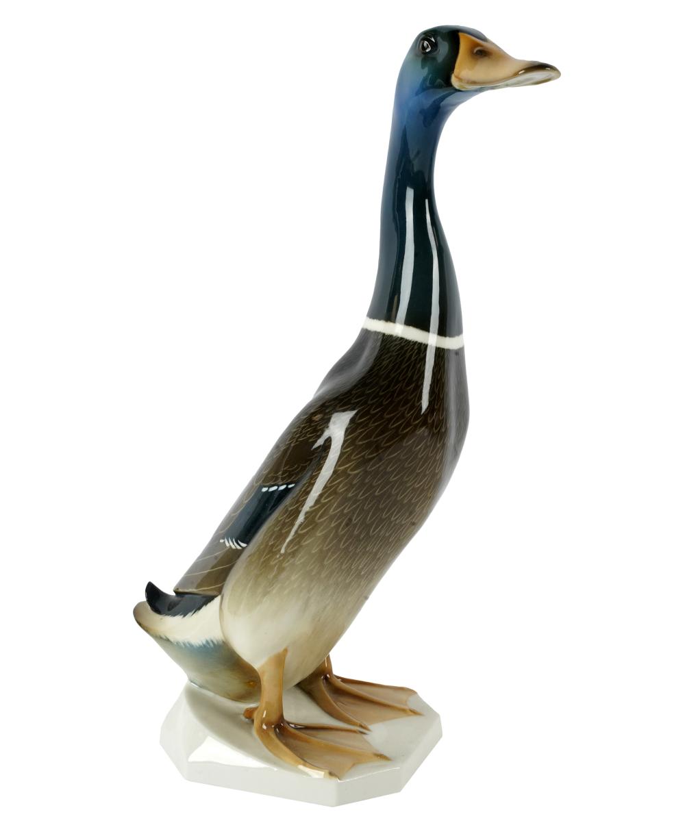 HUTSCHENREUTHER PORCELAIN DUCK
