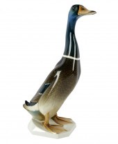 HUTSCHENREUTHER PORCELAIN DUCK