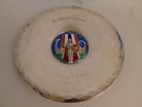 HUTTON SILVER & ENAMEL VIKING