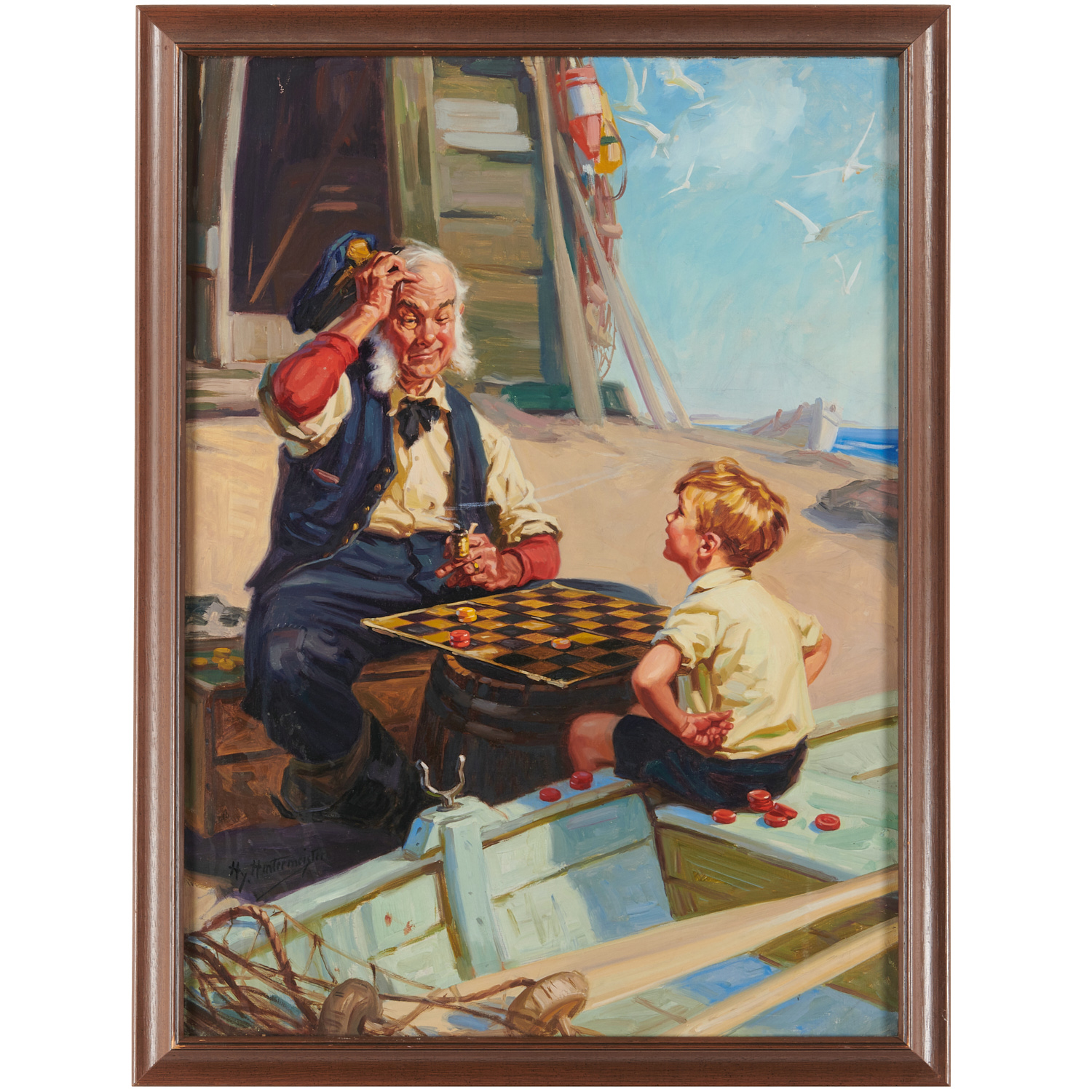 HY HINTERMEISTER, OIL ON CANVAS,