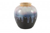 HYALYN VASE, 6” T X 5” D VASE;