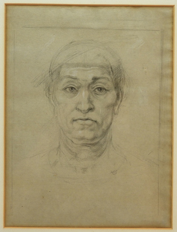 HYMAN BLOOM PORTRAIT STUDY