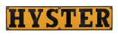 HYSTER FORKLIFTS PORCELAIN SIG