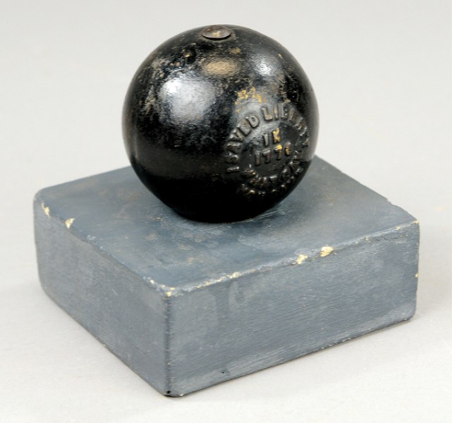 ''I SAVED LIBERTY'' CANNON BALL