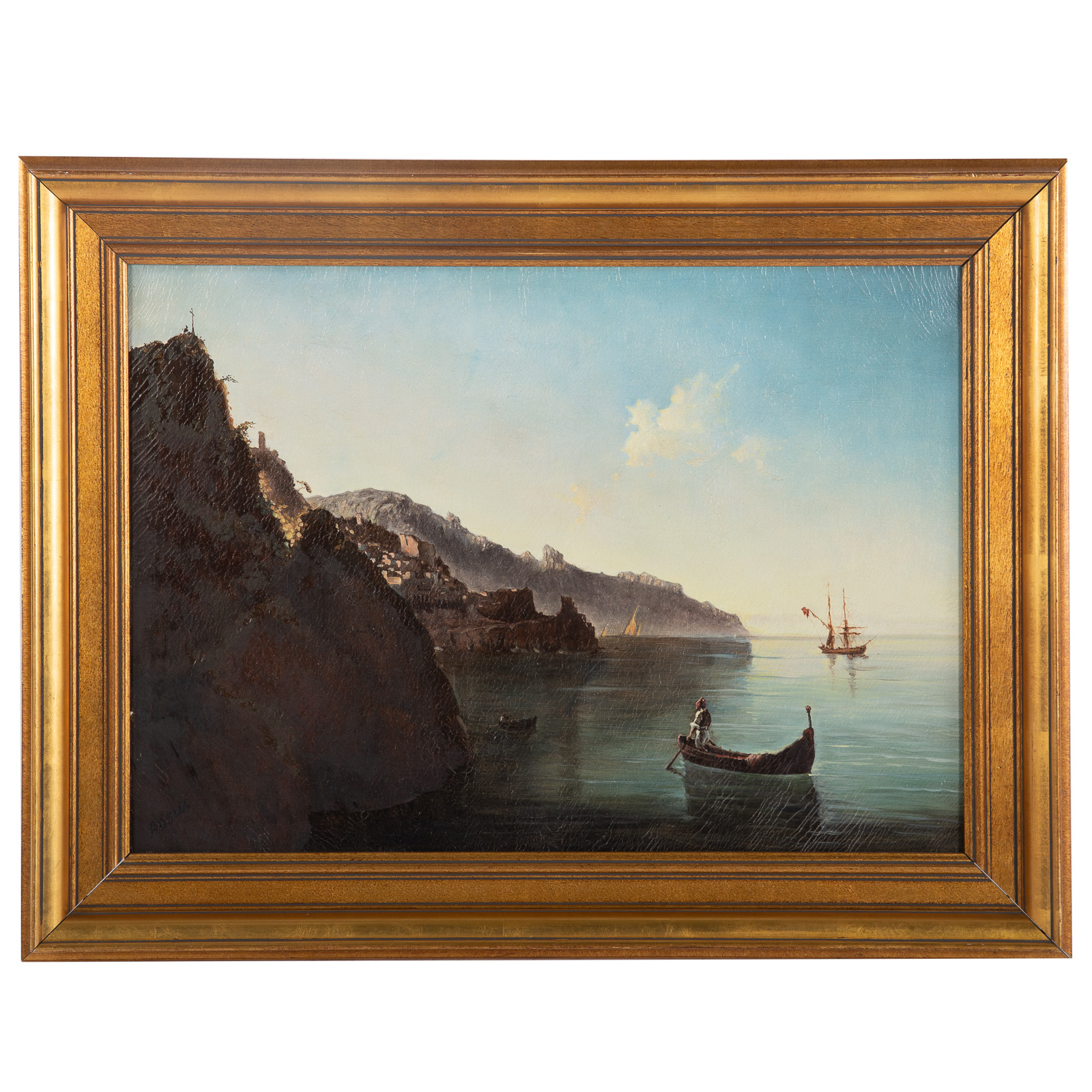I. YZIK. "THE SEA LANDSCAPE," OIL