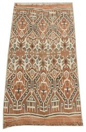 IBAN DAYAK BORNEO IKAT DYED PU