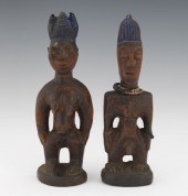IBEJI YORUBA CARVED WOOD COUPL