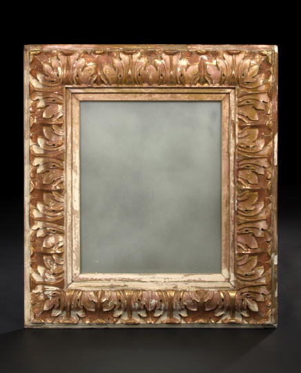 Iberian Carved Giltwood Looking