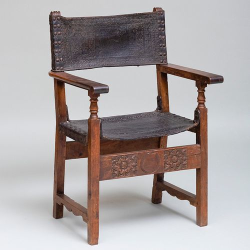 IBERIAN CARVED WALNUT AND