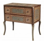 IBERIAN INLAID TWO-DRAWER COMM