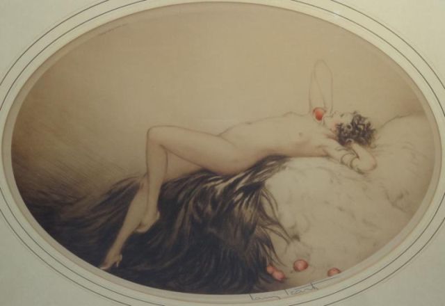 ICART Louis. Colored Drypoint