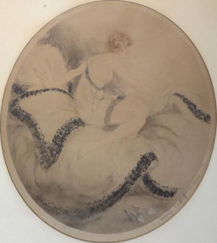 ICART Louis. Pencil Signed