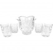 ICE BUCKET AND GLASSESSet of S