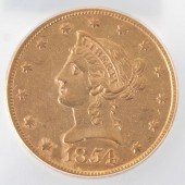 ICG 1854 S $10 AU 55   First y