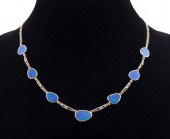 IDAHO OPAL, DIAMOND & 14K YG S