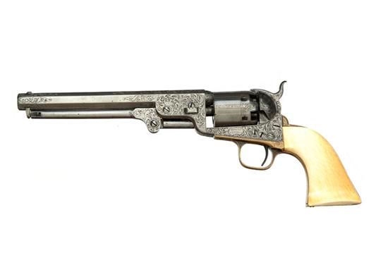 ID'D COLT MODEL 1851 NAVY REVOLVER.