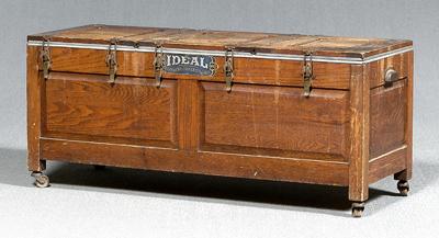 "Ideal" oak lift-top cooker,
