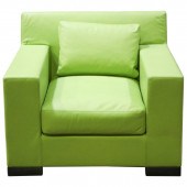 IDEO MODERN GREEN LEATHER CLUB
