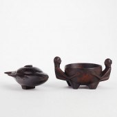 IFUGAO LUZON FIGURE WOOD BOWL