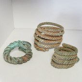 IGBO PEOPLES, (3) TWISTED MANI